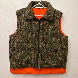 Men’s vintage reversible camo vest